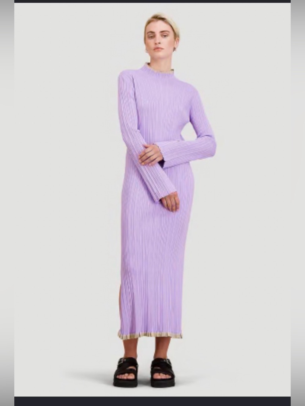 HOLZWEILER - Stretchy Crew Neck Maxi Dress
